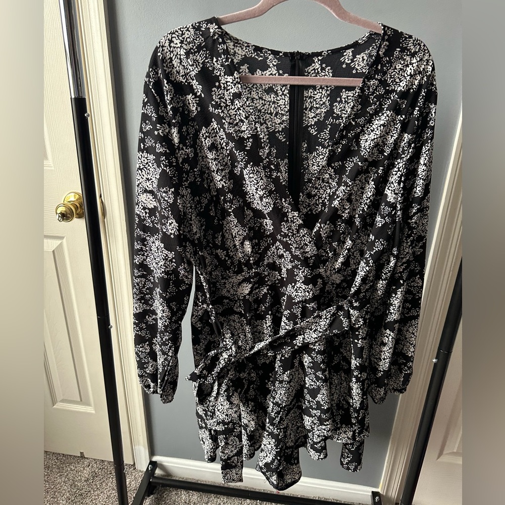 Relipop XXL Black Floral Romper